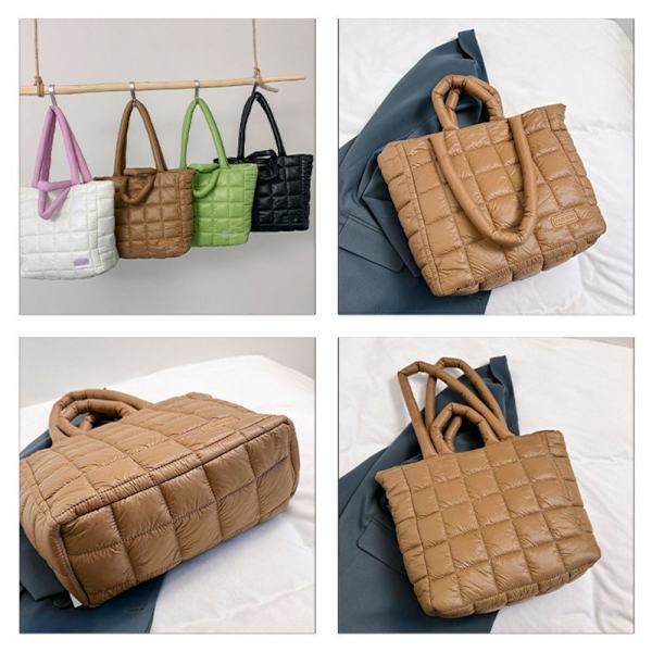 Axelväska Puffy Handväska KHAKI Khaki