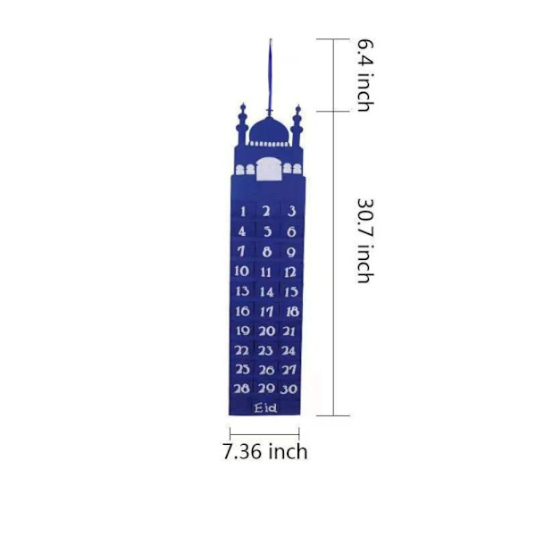 Eid Mubarak Kalender Ramadan Væghængende Nedtællingskalender 3 3