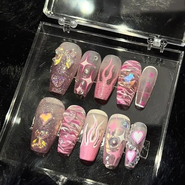 French Fake Nails Ballerina False Nail XS XS