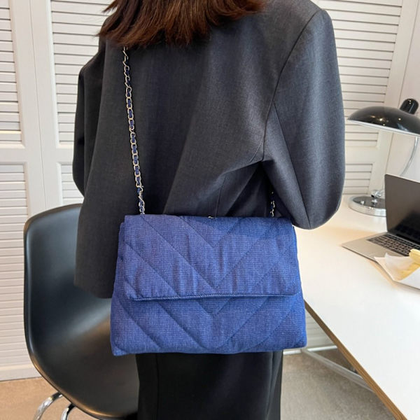Lærredstasker Crossbody-tasker LYSEBLÅ light blue