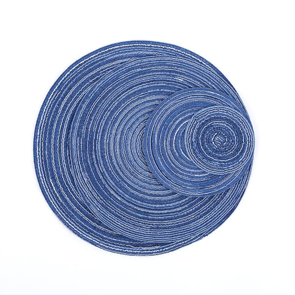 2stk Runde Dekkebrikker Bordmatter KAFFE 2STK-30CM Coffee 2pcs-30cm