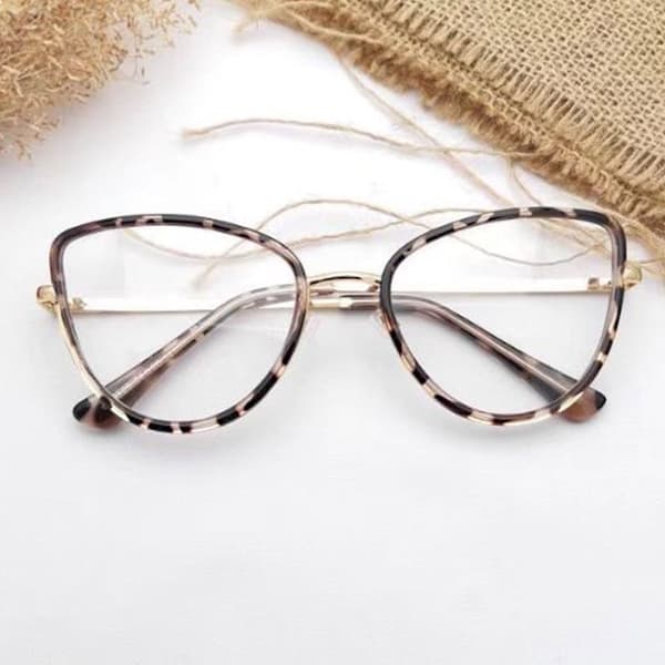 Anti-Blue Light Glasses Pyöreät silmälasit MUSTA Black