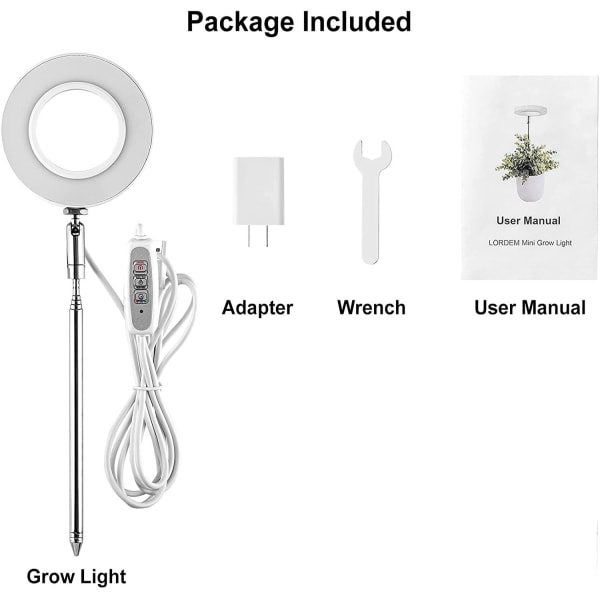 Grow Light-odlingslampa 3 3 3