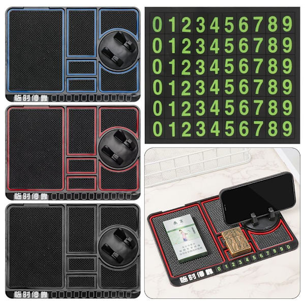 Antislippmatte for bilens dashbord SVART