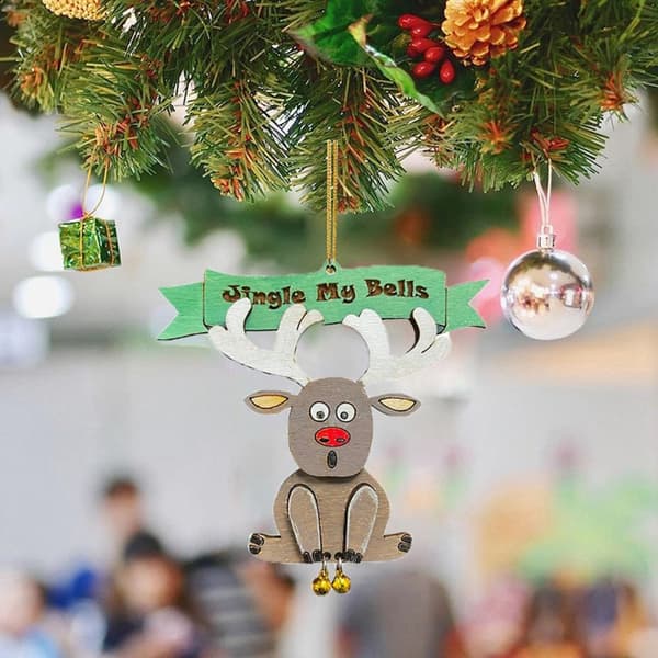 Juletræ vedhæng julepynt 3 3 3