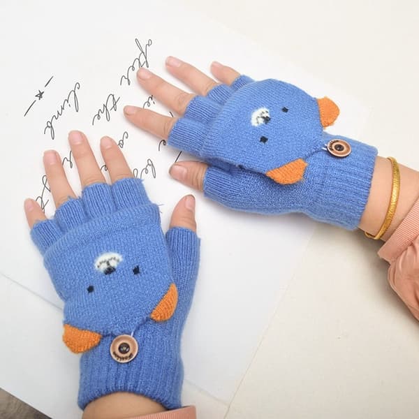 Halvfingerhandsker Vinterhandsker FARVE 2 FARVE 2 Color 2