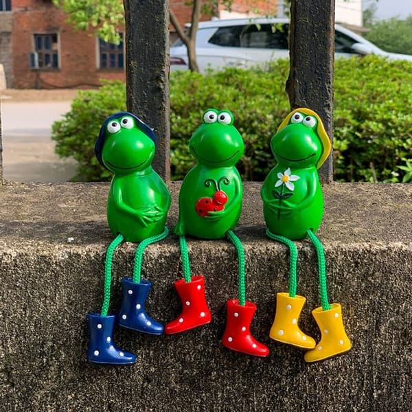 Froskepynt Dingler Statue GUL yellow