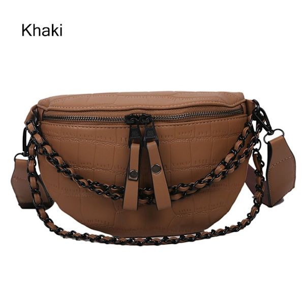 Crossbody laukku naisille säädettävällä hihnalla KHAKI Khaki