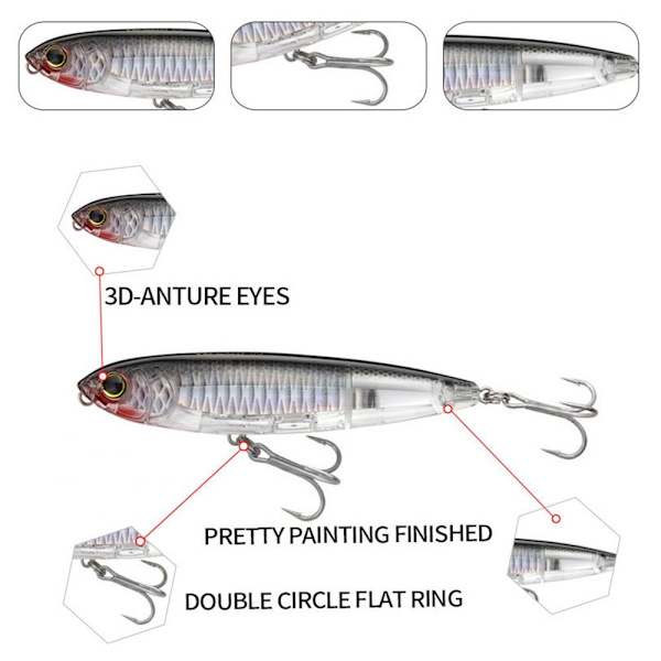 Flytende fiskesluk Bionic Bait E E E