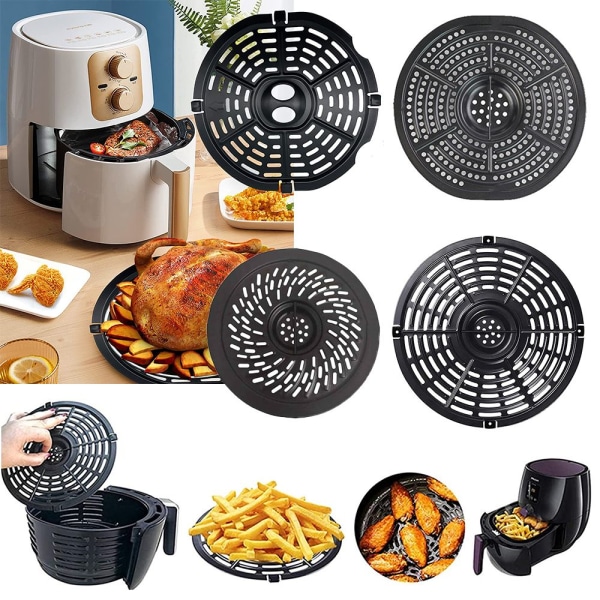 Ersättningsdelar till Air Fryer Uppgraderad Grill Pan Crisper Plate 4