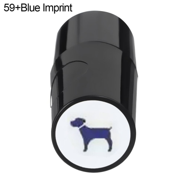 Golfbollstämpel Golfstämpelmarkör 59+BLÅT IMPRINT 59+BLÅT 59+Blue Imprint
