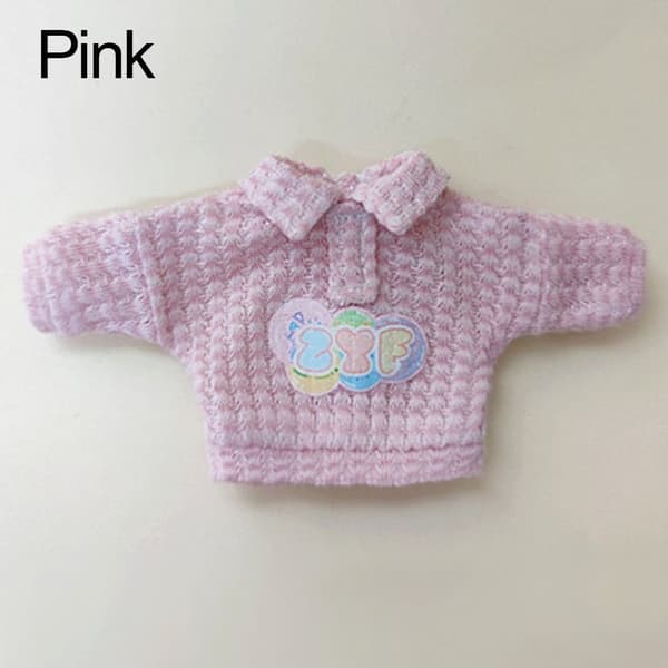 Mini strikket genser 1/12 Doll Cardigans ROSA Pink
