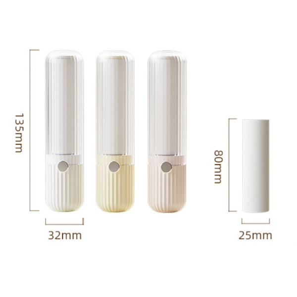 Roller Dust Wiper Kläder Damm Roller VIT VIT white