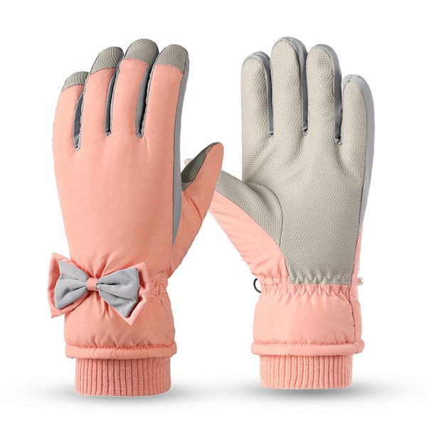 Dam Plyschhandskar Snowboard Skidhandskar MÖRKROSA dark pink