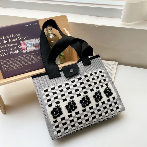 Knitting Bag Kangaskassi GREY grey