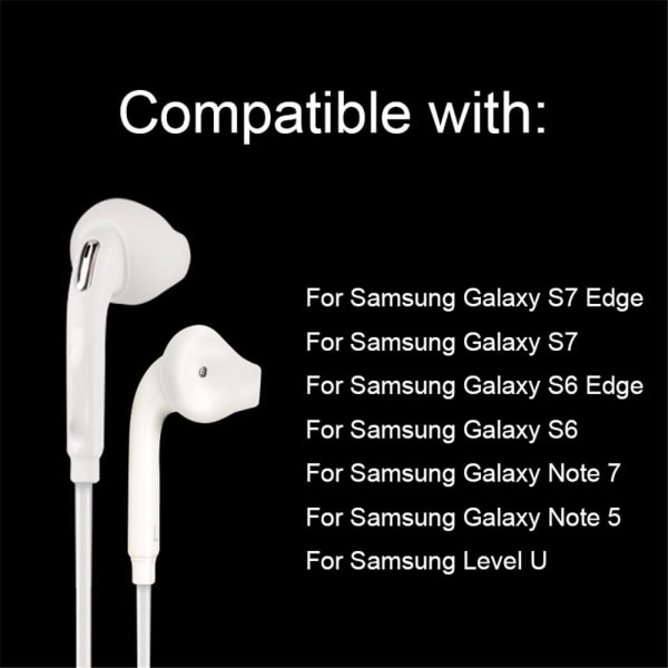 10 st silikon öronkuddar öronproppar för Samsung Galaxy S7 S6 Edge black
