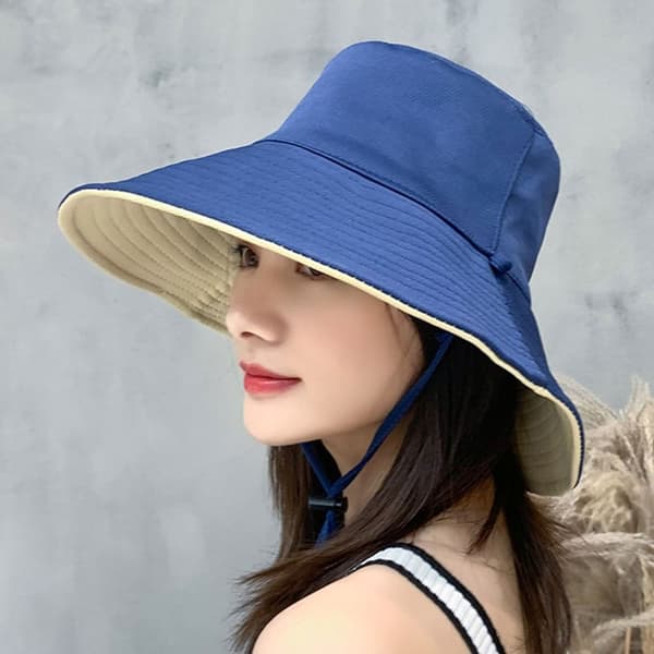 Bucket Hat Beach Cap BLÅ Blue