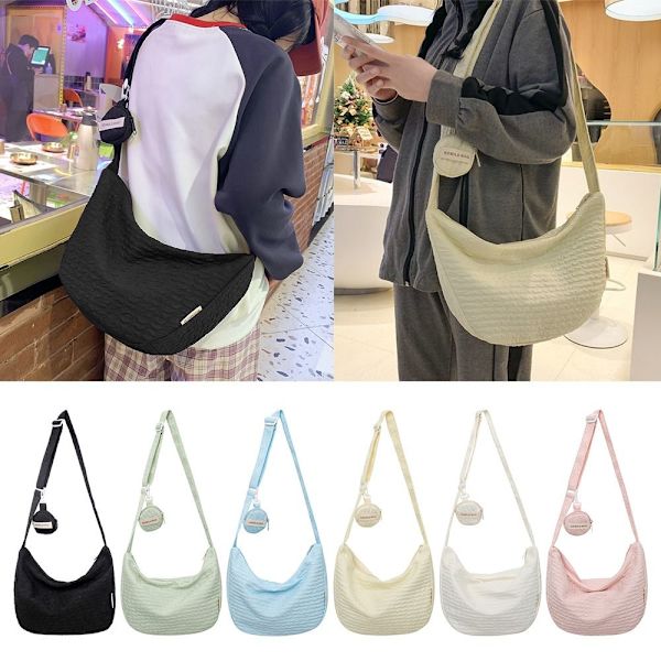 Crossbody taske til kvinder skuldertaske SORT Black