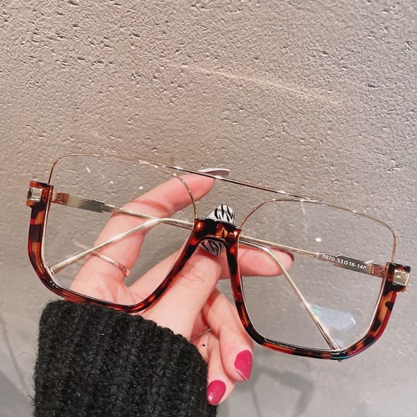 Anti-Blue Light Briller Overdimensionerede briller LEOPARD PRINT Leopard print