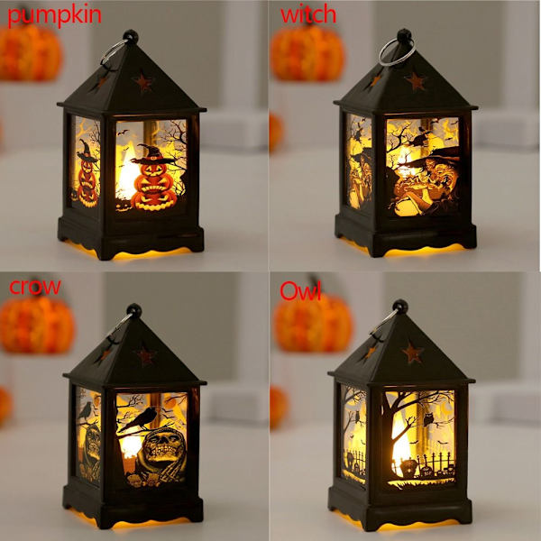 Halloween vindlampe dekorasjon Lys GRESSKAR GRESKIN pumpkin