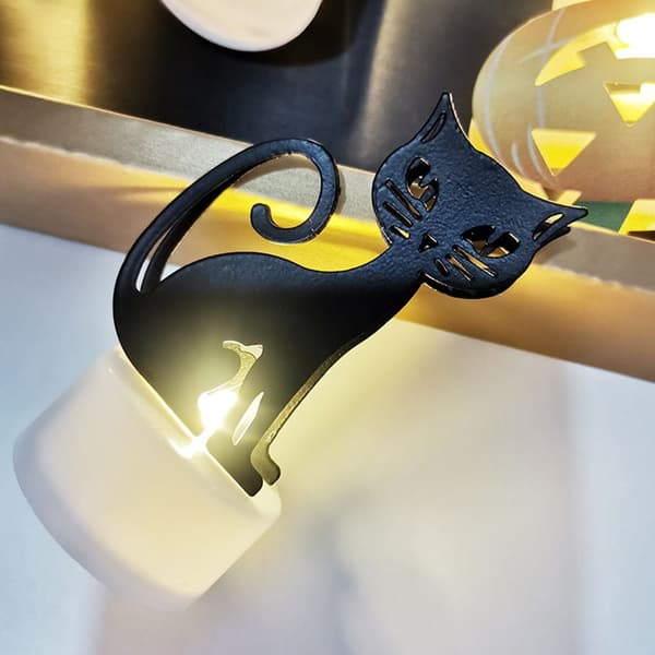 Halloween LED-stearinlys Morsomt nattlys 2 2 2