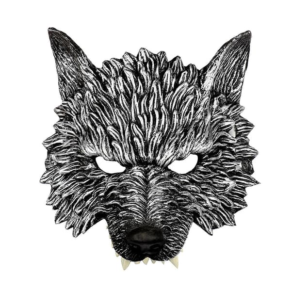 Werewolf Mask Wolf Head Mask GULD Gold