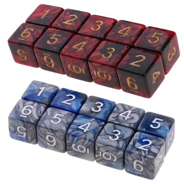 10 kpl / set DND Dice Polyhedral Noppa STYLE 08 STYLE 08 Style 08