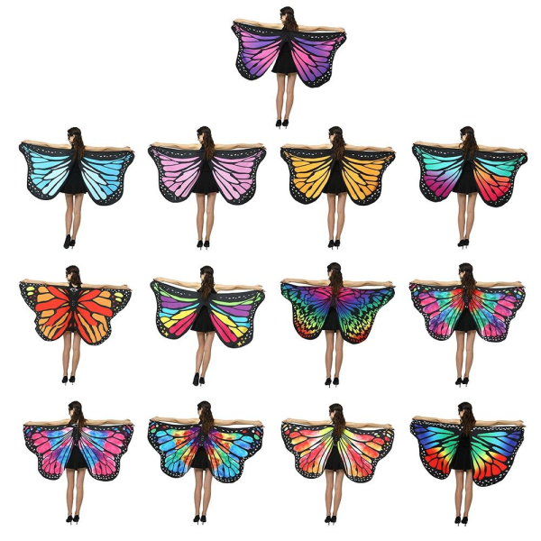 Butterfly Wings Sjal Butterfly Skjerf I I I
