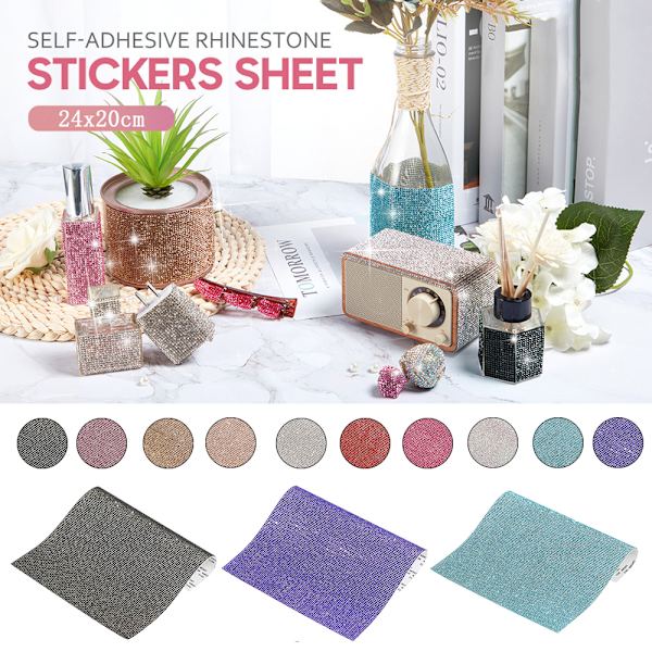 Rhinestone Sheet Crystal Sticker LAKE BLUE lake blue