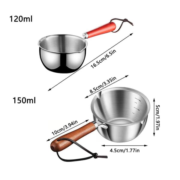 Milk Pot Mini kastikepannu 150ml 150ml 150ml