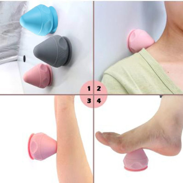 Silikone massagekugle Rygmassager BLÅ blue