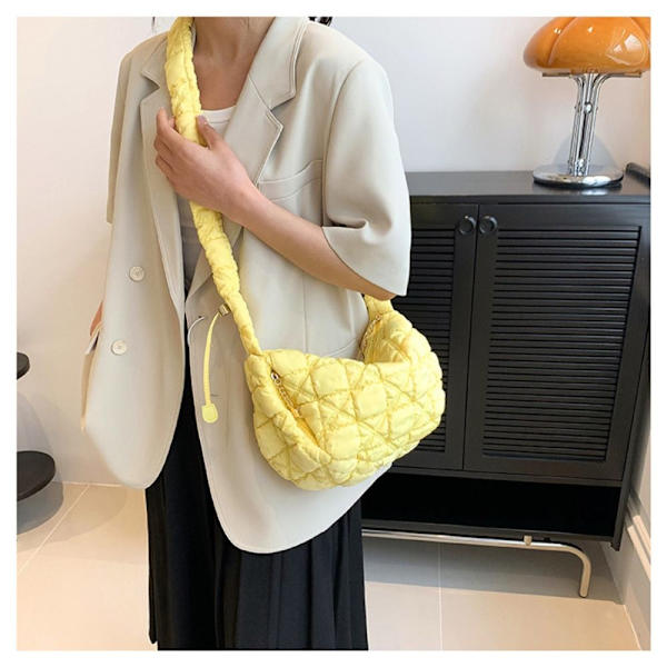 Skuldertaske Puffy Håndtaske SORT Black