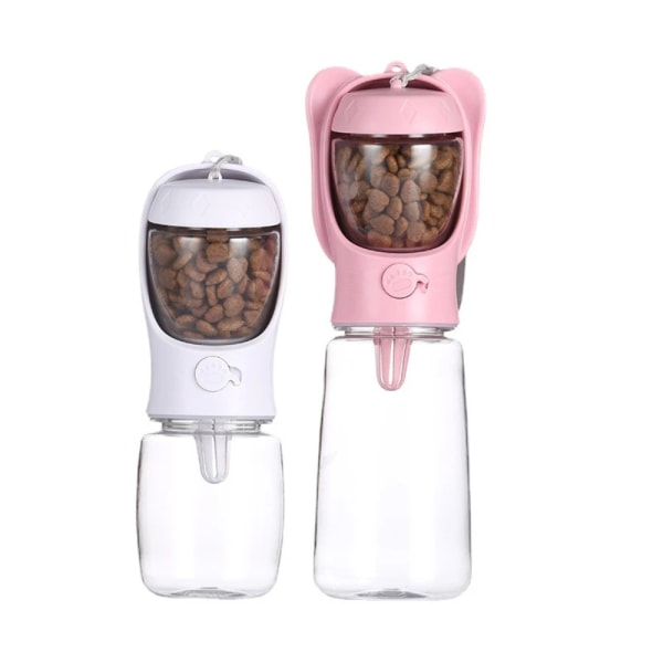 Vattenflaska för husdjur Husdjursmatningsskål ROSA 550ML 550ML Pink 550ML-550ML