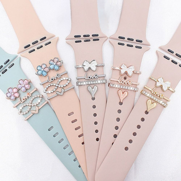 Klokke Band Ornament Dekorativ Ring ROSE GULL BLOMST BLOMST rose gold flower-flower