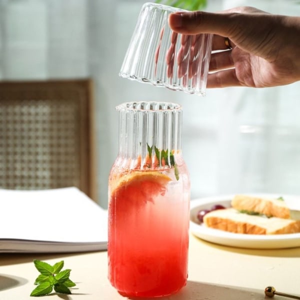 400ml/600ml Glas Vattenflaska Set Glaskruka 600ML 600ml