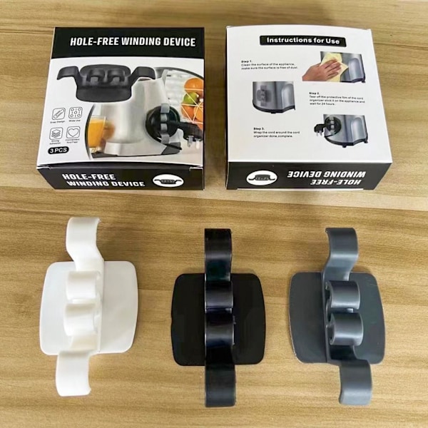 Cord Winder Organizer Spoleopruller GRÅ GRÅ Grey