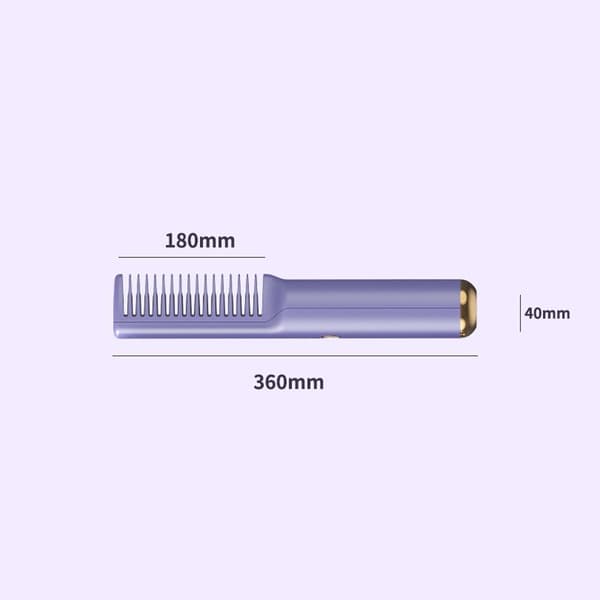Glat krøllebørste Hår Hot Comb LILLA purple