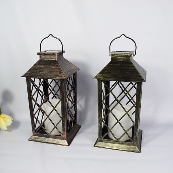 LED Solar Lantern Palace Lampe BRONZE Bronze