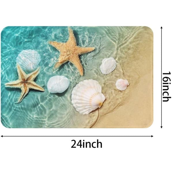 1 stk Strandtepper Badekarmatte Seashell Badematte 1 Pcs
