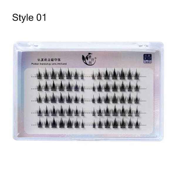 Vippeklaser Individuelle falske øyevipper STYLE 01 STYLE 01 Style 01