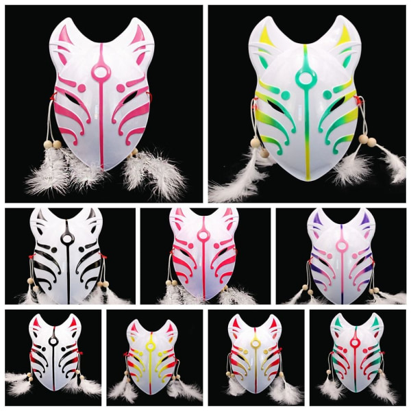 Fox Fairy Mask Cosplay Mask TYPE D TYPE D Type D