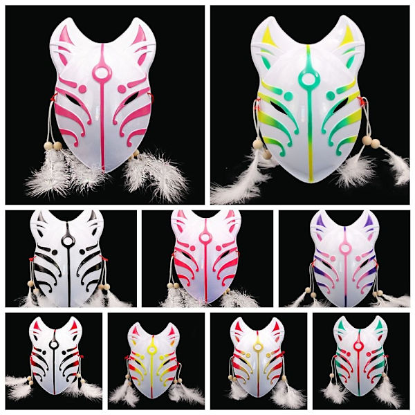 Fox Fairy Mask Cosplay Mask TYYPPI C TYYPPI C Type C