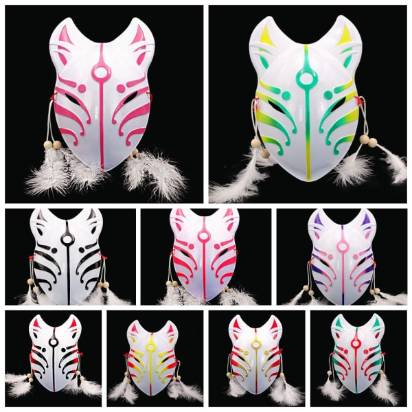 Fox Fairy Mask Cosplay Mask TYYPPI D TYYPPI D Type D