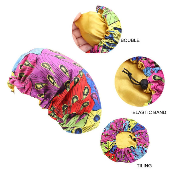 Satin Bonnets Wide Headwrap 2 2 2