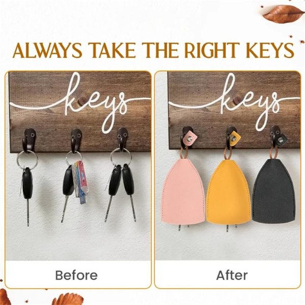 Pull Out Car Key Case Pull Out Key Sleeve GRÅ GRÅ Grey