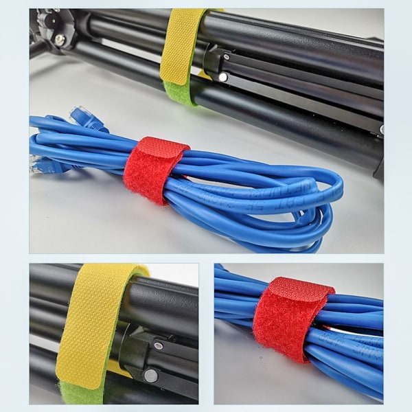20 stk Blend borrelås stropp hodetelefon kabel stropp RØD red 26f8 | red |  Fyndiq