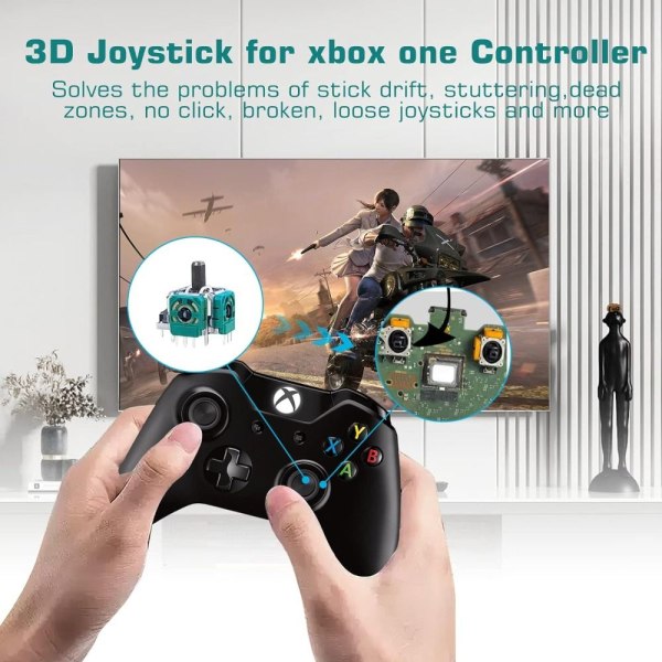 Game Controller Joystick Analog tumpinnar Reparation av skruvmejsel