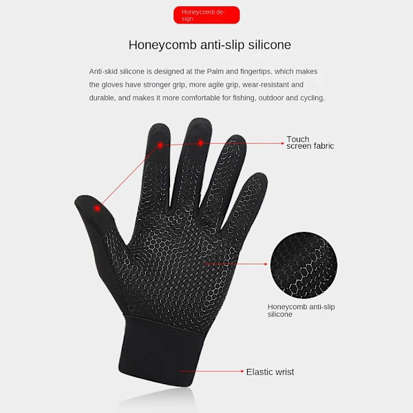 Talvi Tactical Gloves Lämmitetyt Polar Fleece Gloves M M