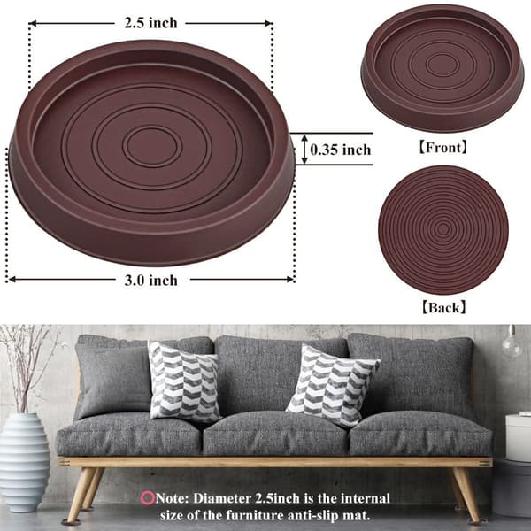 Möbelunderlägg Möbelkuddar BRUNA 8 ST 8 ST Brown 8pcs-8pcs