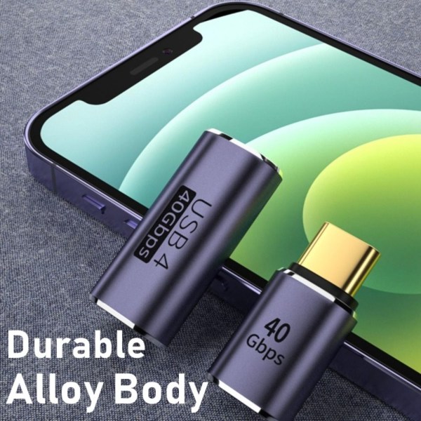 OTG Adapter USB C til Type C F TIL M VERTIKAL BØYING F TIL M F to M Vertical Bend
